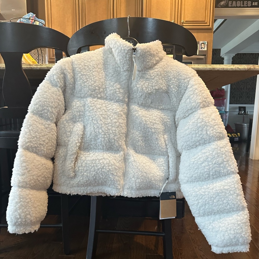 Women’s North Face Nuptse Gardenia Sherpa Jacket